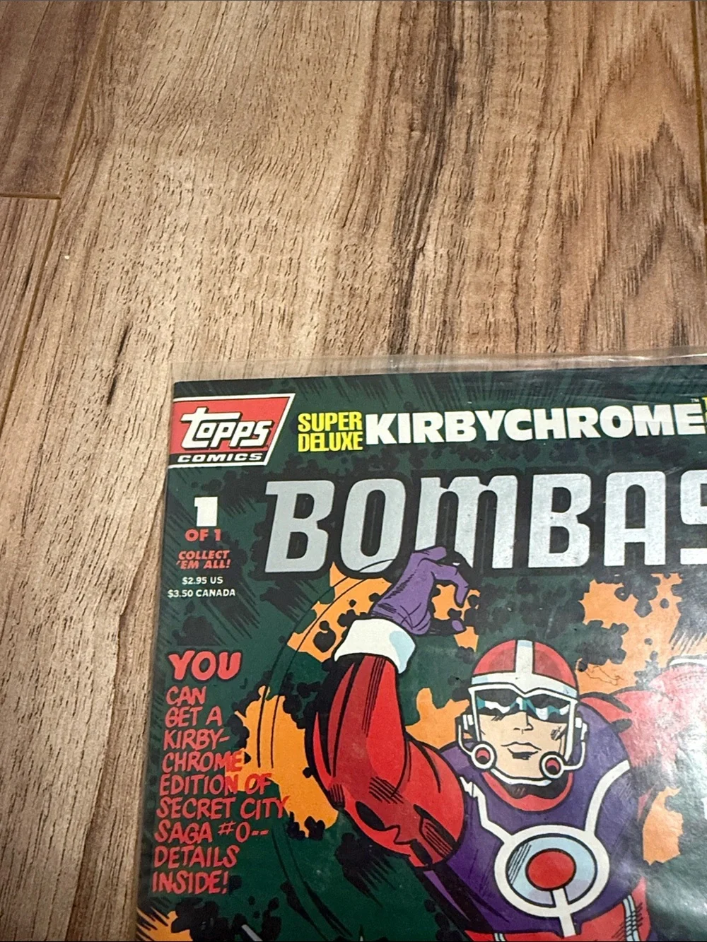 Topps Kirbychrome Bombast Comic Art - factory sealed brand new number one of one